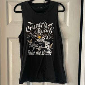Zutter Black Country Roads Tank Top